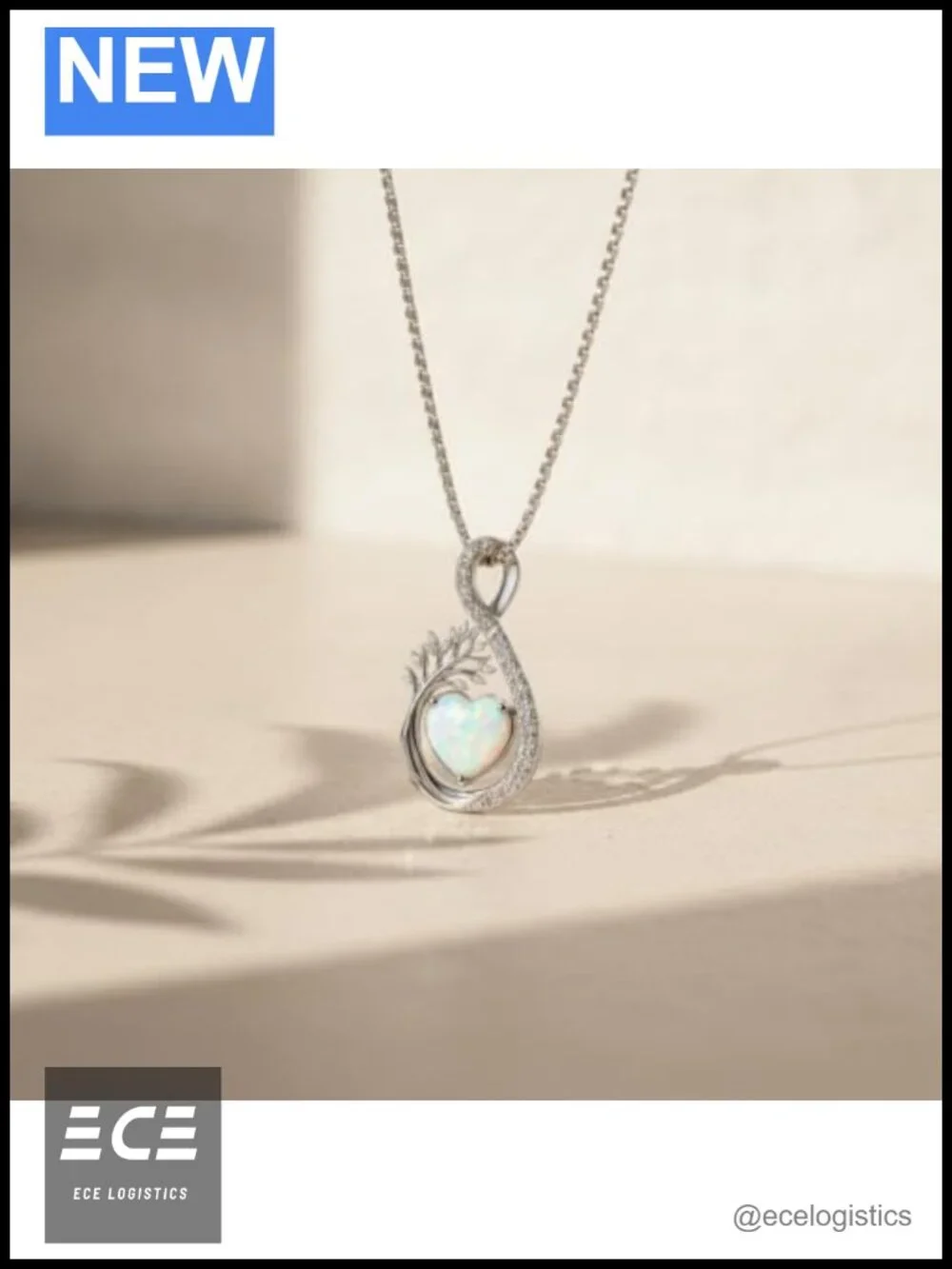 Infinity Teardrop Pendant Necklace Zircon Copper Birthstone Jewelry